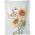 Linge de maison sur Grenoble : Torchons Ambiente Torchon en coton Tournesols 50 x 70 cm Blanc Unique. . Maison & D&eacute;co> Torchons.