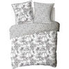 Parures de lit Future Home Parure de lit 2 personnes en coton 57 fils imprim&eacute; blanc Blanc 240x220 cm. . Maison > Parures de lit.
