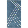 Tapis de bain Guy Levasseur Tapis de bain d&eacute;co g&eacute;om&eacute;trique en coton Bleu 60x120 cm. . Maison > Tapis de bain. Grenoble