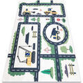 Tapis Rugsx Tapis lavable BAMBINO 2223 Ruelles, voitures pour 160x220 cm Beige 160x220 cm. . Maison & D&eacute;co > Tapis.