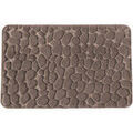 Tapis de bain Guy Levasseur Tapis de bain galet &agrave; m&eacute;moire de forme Beige 60x100 cm. . Maison > Tapis de bain. Grenoble