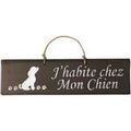 D&eacute;coration sur Grenoble : Tableaux, toiles Qualiart Plaque en bois taupe - J'habite chez Mon Chien
