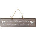 Tableaux, toiles Qualiart Plaque d&eacute;corative en bois taupe - Ici pas de Wifi... Marron Unique. . Maison > Tableaux, toiles. Grenoble