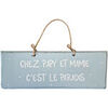 Tableaux, toiles Qualiart Plaque d&eacute;corative en bois bleu ciel - Chez Papy et Mamy Bleu Unique. . Maison > Tableaux, toiles.