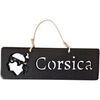 Tableaux, toiles Qualiart Plaque d&eacute;corative noire en bois Corsica Noir Unique. . Maison > Tableaux, toiles.
