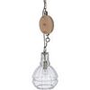 Lustres, suspensions et plafonniers Jolipa Suspension Industriel avec Poulie Gris Unique. . Maison & D&eacute;co > Lustres, suspensions et plafonniers.