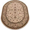 Tapis Rugsx Tapis en laine OMEGA ovale ARIES fleurs 200x300 cm Beige 200x300 cm. . Maison & D&eacute;co > Tapis.
