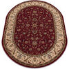 Tapis Rugsx Tapis en laine OMEGA ovale ARIES fleurs 200x300 cm Rouge 200x300 cm. . Maison & D&eacute;co > Tapis.