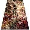 Tapis Rugsx Tapis en laine POLONIA Boho rosette rose 200x300 cm Rouge 200x300 cm. . Maison & D&eacute;co > Tapis.