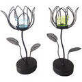 D&eacute;coration sur Grenoble : Bougeoirs, photophores Signes Grimalt Fleur De Portavelas 2 Unit&eacute;s Noir Unique. . Maison & D&eacute;co > Bougeoirs, photophores.