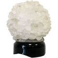Luminaire sur Grenoble : Lampes &agrave; poser Carla World Lampe 13 cm ronde en quartz polis Blanc Unique. . Maison & D&eacute;co > Lampes &agrave; poser.