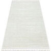 Tapis Rugsx Tapis SEVILLA AC53B rayures blanc Franges berb&egrave;re 160x220 cm Blanc 160x220 cm. . Maison & D&eacute;co > Tapis.