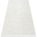 Tapis Rugsx Tapis SEVILLA PC00B rayures blanc Franges berb&egrave;re 180x270 cm Blanc 180x270 cm. . Maison & D&eacute;co > Tapis.