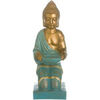 Statuettes et figurines Ixia Statue de Bouddha or et turquoise Dor&eacute; Unique. . Maison & D&eacute;co > Statuettes et figurines.