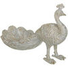 Statuettes et figurines Ixia Statuette Paon de d&eacute;coration blanc patin&eacute; or et argent Blanc Unique. . Maison & D&eacute;co > Statuettes et figurines.