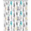 Rideaux, stores Unimasa Rideau de douche blanc Chats Blanc 180x200 cm. . Maison & D&eacute;co > Rideaux, stores.