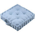 Linge de maison sur Grenoble : Coussins Stof &Eacute;pais coussin de sol en coton 40 cm Bleu Unique. . Maison & D&eacute;co > Coussins.