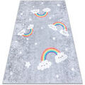 Tapis Rugsx Tapis lavable JUNIOR 52063.801 Arc-en-ciel, nuages 80x150 cm Gris 80x150 cm. . Maison & D&eacute;co > Tapis. Grenoble