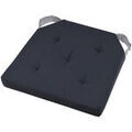Linge de maison sur Grenoble : Galettes de chaise Stof Coussin de chaise gris anthracite en coton 38 x 38 cm Gris Unique. . Maison & D&eacute;co> Galettes de chaise.