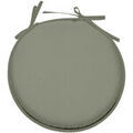 Linge de maison sur Grenoble : Galettes de chaise Stof Galette de chaise vert sauge ronde en polyester Vert 40x40 cm. . Maison & D&eacute;co> Galettes de chaise.
