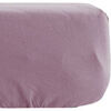Draps housse Vent Du Sud Drap housse couleur prune en percale de coton 80 fils 90 x 190