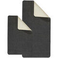 Tapis de bain Guy Levasseur Lot de 2 tapis de bain polyester 60x120cm + 50x80cm chocolat Grenoble