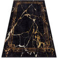 Tapis Rugsx Tapis lavable MIRO 51333.801 Marbre, cadre antid&eacute; 120x170 cm Noir 120x170 cm. . Maison & D&eacute;co > Tapis.