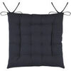 Galettes de chaise Stof Coussin de chaise en coton Anthracite 38 cm Gris Unique. . Maison & D&eacute;co> Galettes de chaise.