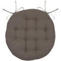 Galettes de chaise Stof Coussin de chaise ronde r&eacute;versible Taupe et Lin Marron Unique. . Maison & D&eacute;co> Galettes de chaise. Grenoble