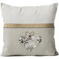 Linge de maison sur Grenoble : Coussins Soleil D'Ocre Aim&eacute;e Beige 40x40 cm. . Maison & D&eacute;co > Coussins.