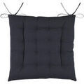 Linge de maison sur Grenoble : Galettes de chaise Stof Coussin de chaise bicolore r&eacute;versible en coton anthracite Gris 40x40 cm. . Maison & D&eacute;co> Galettes de chaise.