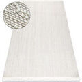 Tapis Rugsx Tapis NANO EM52A Diamants, boucl&eacute;, tiss&eacute; plat 120x170 cm Blanc 120x170 cm. . Maison & D&eacute;co > Tapis.