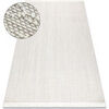 Tapis Rugsx Tapis NANO EM52A Diamants, boucl&eacute;, tiss&eacute; plat 180x270 cm Blanc 180x270 cm. . Maison & D&eacute;co > Tapis.