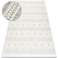 Tapis Rugsx Tapis NANO FH69A Diamants, boucl&eacute;, tiss&eacute; plat 240x330 cm Blanc 240x330 cm. . Maison & D&eacute;co > Tapis. Grenoble