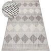 Tapis Rugsx Tapis NANO EO61A Diamants, boucl&eacute;, tiss&eacute; plat 80x150 cm Gris 80x150 cm. . Maison & D&eacute;co > Tapis.