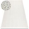 Tapis Rugsx Tapis NANO FH93A Plaine couleur, boucl&eacute;, tiss&eacute; 180x270 cm Blanc 180x270 cm. . Maison & D&eacute;co > Tapis.