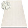 Tapis Rugsx Tapis NANO FJ86B Chevron, boucl&eacute;, tiss&eacute; plat 240x330 cm Blanc 240x330 cm. . Maison & D&eacute;co > Tapis.