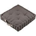 Linge de maison sur Grenoble : Coussins Stof Epais coussin de sol en coton uni taupe Marron Unique. . Maison & D&eacute;co > Coussins.