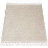 Tapis Rugsx Tapis BERBER carr&eacute; 9000 cr&egrave;me Franges berb&egrave;re 120x120 cm Beige 120x120 cm. . Maison & D&eacute;co > Tapis.