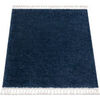 Tapis Rugsx Tapis BERBER carr&eacute; 9000 bleu fonc&eacute; Franges 160x160 cm Bleu 160x160 cm. . Maison & D&eacute;co > Tapis.