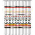 Linge de maison sur Grenoble : Rideaux, stores Unimasa Rideau de douche incas Blanc 180x200 cm. . Maison & D&eacute;co > Rideaux, stores.