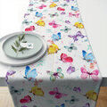 Serviettes de table Nappes, Sets de table Ambiente Chemin de table en coton Papillons 40 x 150 cm Grenoble