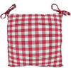 Galettes de chaise Soleil D'Ocre VICHY Rouge 40x40 cm. . Maison & D&eacute;co> Galettes de chaise.