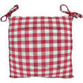 Linge de maison sur Grenoble : Galettes de chaise Soleil D'Ocre VICHY Rouge 40x40 cm. . Maison & D&eacute;co> Galettes de chaise.