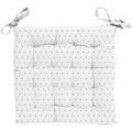 Linge de maison sur Grenoble : Galettes de chaise Soleil D'Ocre Emilie Blanc 40x40 cm. . Maison & D&eacute;co> Galettes de chaise.