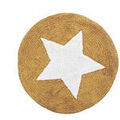 D&eacute;coration sur Grenoble : Tapis Future Home Tapis enfant rond &eacute;toile en coton Jaune 80x80 cm. . Maison & D&eacute;co > Tapis.