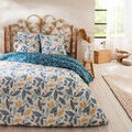 Linge de maison sur Grenoble : Parures de lit Future Home Parure de lit 2 personnes en coton 57 fils imprim&eacute; bleu Bleu 240x220 cm. . Maison > Parures de lit.