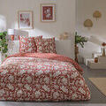 Linge de maison sur Grenoble : Parures de lit Future Home Parure de lit 2 personnes floral &agrave; franges en coton Orange 240x220 cm,260x240 cm. . Maison > Parures de lit.