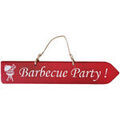 D&eacute;coration sur Grenoble : Tableaux, toiles Qualiart Plaque d&eacute;corative en bois - Barbecue Party - rouge Rouge Unique. . Maison > Tableaux, toiles.