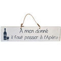 D&eacute;coration sur Grenoble : Tableaux, toiles Qualiart Plaque d&eacute;corative en bois blanc A men donn&eacute;... Blanc Unique. . Maison > Tableaux, toiles.